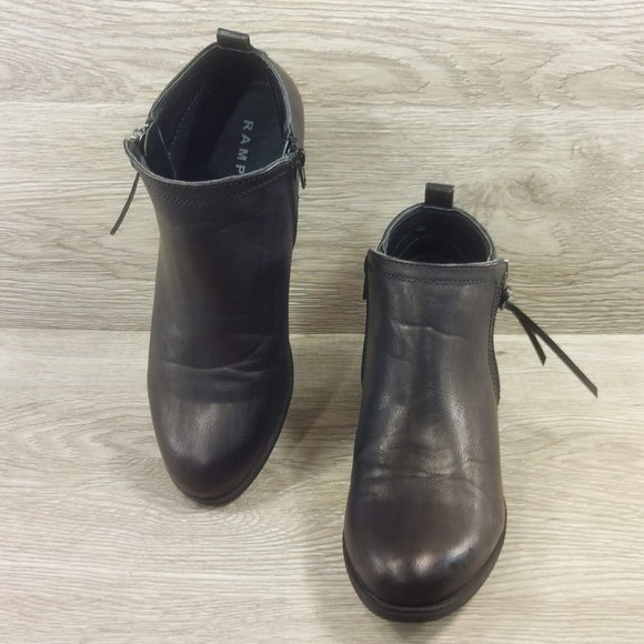 Rampage Black Ankle Botties Boot 1" Heels Side Zip Women's Shoe Shoes Size 6.5M - Picture 5 of 11